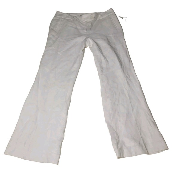 Madison Pants - Madison Pants Womens Sz 12 - 36W x 30L White Boating Linen Beach Summer Cottage